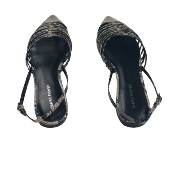 Marc Fisher Snakeskin Slingback Flats Women - Picture 3 of 6